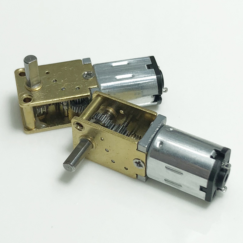 DC3V/6V/12V Mini Micro N20 Worm Gear Motor Full Metal Gearbox 15rpm
