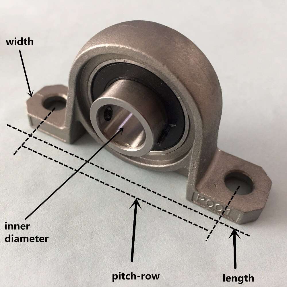 J366Y 1pc Inner Diameter 8/10/12/15mm Cast Iron Upright Bearing
