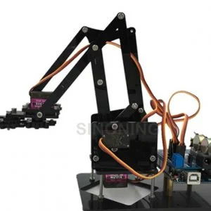 4dof ROBOT ARM acrylic for arduino DIY kit MG90S Maker STEM SNAM500