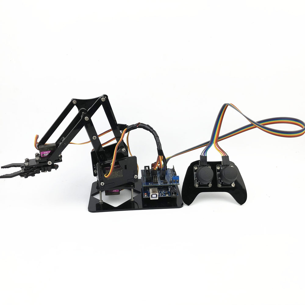 4DOF manipulator arduino Robotic arm remote control ps2 mg90s