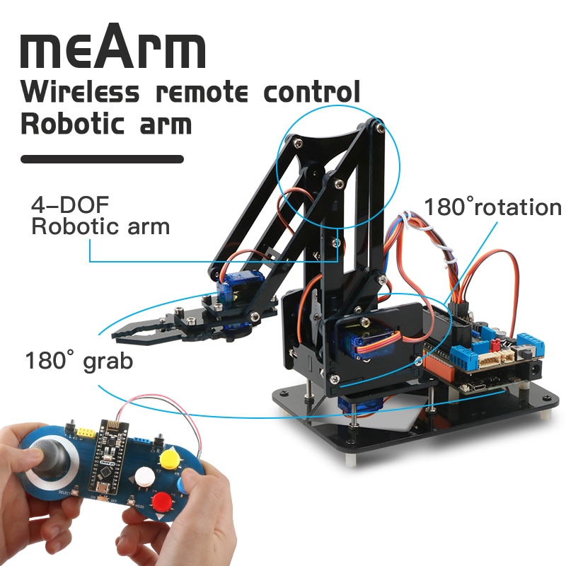 STEM ROBOTIC ARM KIT JOY-STICK CONTROLLED