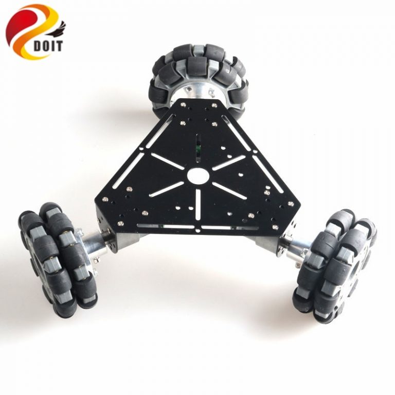 3wd Omni Directional Wheel Smart Car Chassis with 100mm Omni Wheels and