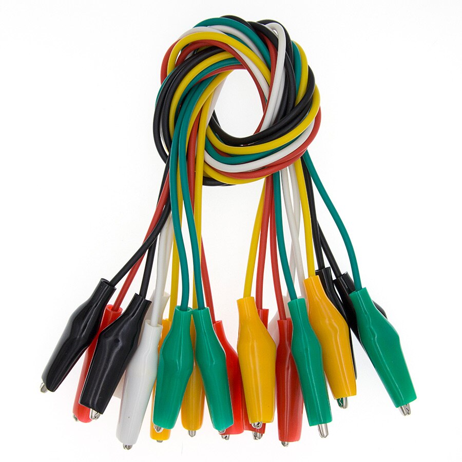 10pcs Alligator Clips Electrical DIY Test Leads Alligator Doubleended Crocodile Clips Roach