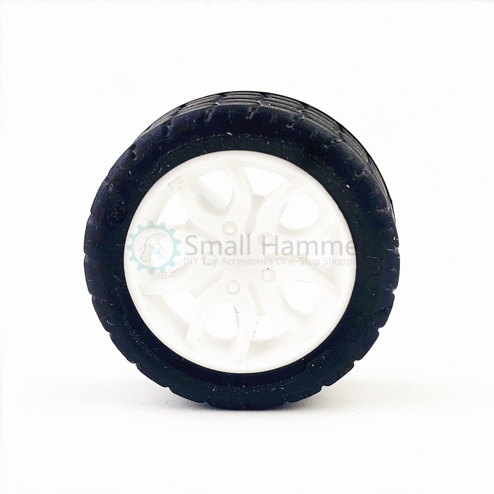 1pcs Diameter 30mm Tires Rubber Toy Car Wheel Part DIY model