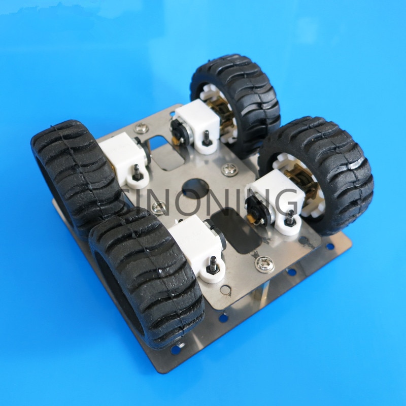 stainless steel metal 4WD robot Car chassis Platform N20