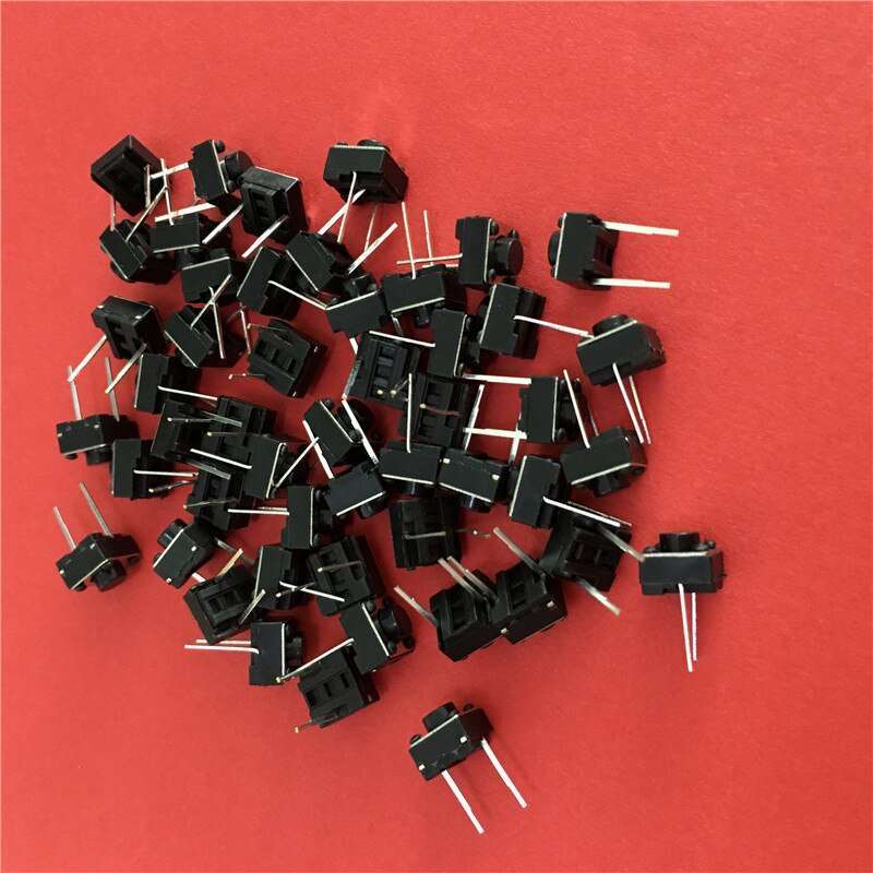 50PC YT1996Y 6*6*5 mm Light Touch switch Micro Switch Two feet/pin in