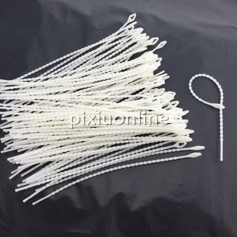 100pcs/lot DS140 Beaded Nylon Cable Ties Releasable 3*180mm Width 2.5mm