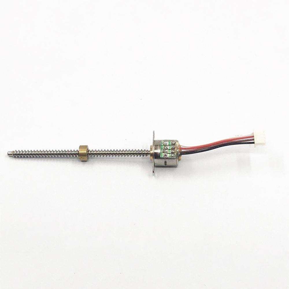 DC 5V 2-phase 4-wire Micro 10mm Stepper Motor 55mm Long Linear Screw Block Nut