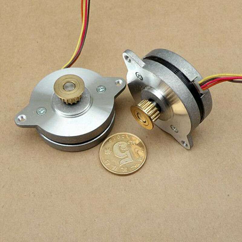 0.9 Deg 36MM Round Mini Ultra-Thin 2-phase 4-wire Precision Stepper Motor Pulley 