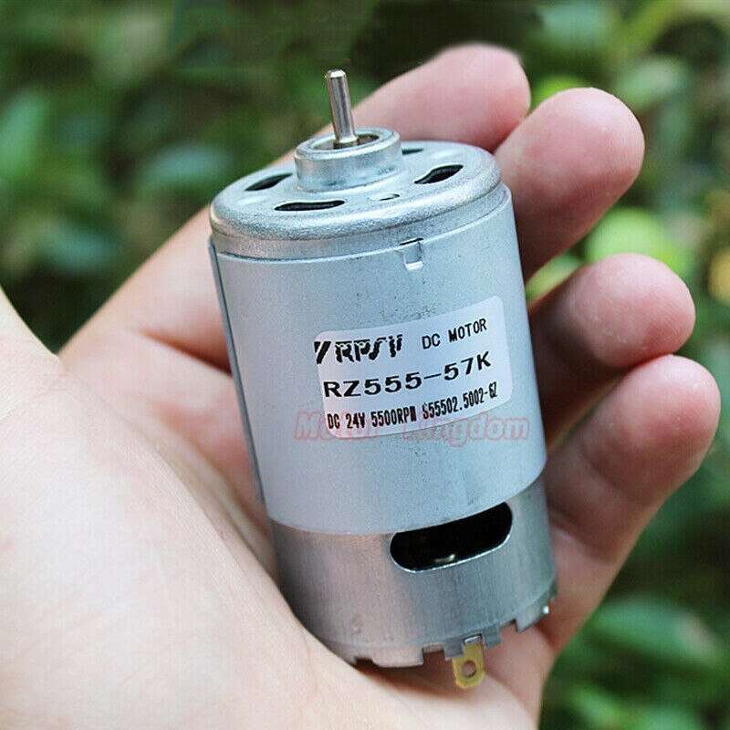 RS-555 DC Motor 12V 18V 24V 5500RPM High Speed Micro Carbon