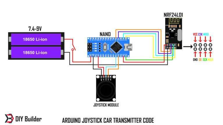 How To Make A DIY Arduino Joystick Control robot Car At Home Circuit Diagram