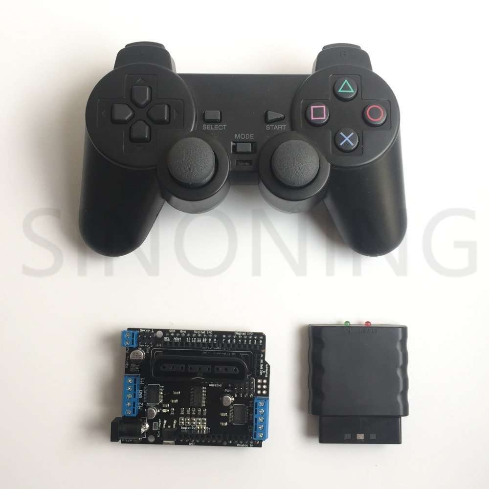 Arduino Motor Servo Shield Driver Board PS2 Handle Wireless Remote Control mearm Arduino Motor Servo Shield Driver Board PS2 Handle Wireless Remote Control mearm