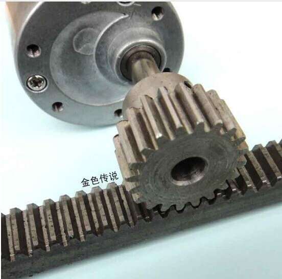 2-Pack 8-36 Tooth 0.5 Modulus Metal Gear & Rack Set For Motor Shafts, 1-3mm Hole