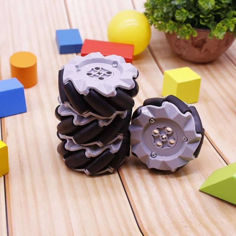 4pcs/set Mecanum Wheel Universal Omnidirectional Wheel for Legos TT N20 Motor Smart Car Robot Parts DIY Building Block Tire Toy