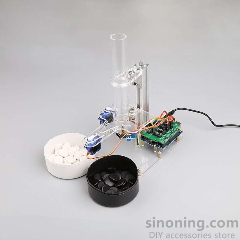 DIY Arduino Color Sorter, Black and white chess pieces sorting, Arduino ...