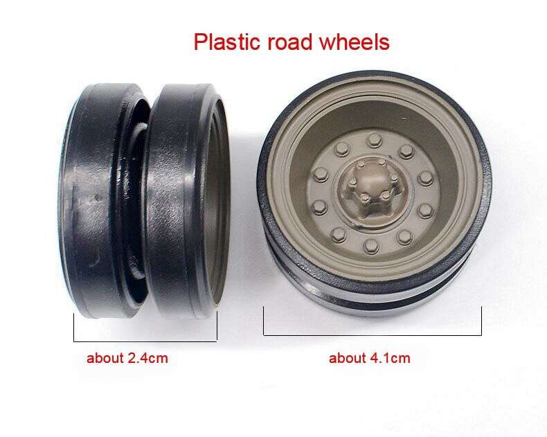 10Pcs Road Wheels Plastic Track Wheels Spare Parts For 1/16 Heng Long