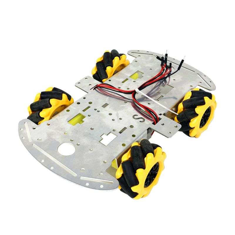 2020 Popular New Aluminum Alloy Omnidirectional Wheel Trolley Smart Robot Car Chassis Metal TT Motor Kits DIY Accessories 2020 Popular New Aluminum Alloy Omnidirectional Wheel Trolley Smart Robot Car Chassis Metal TT Motor Kits DIY Accessories