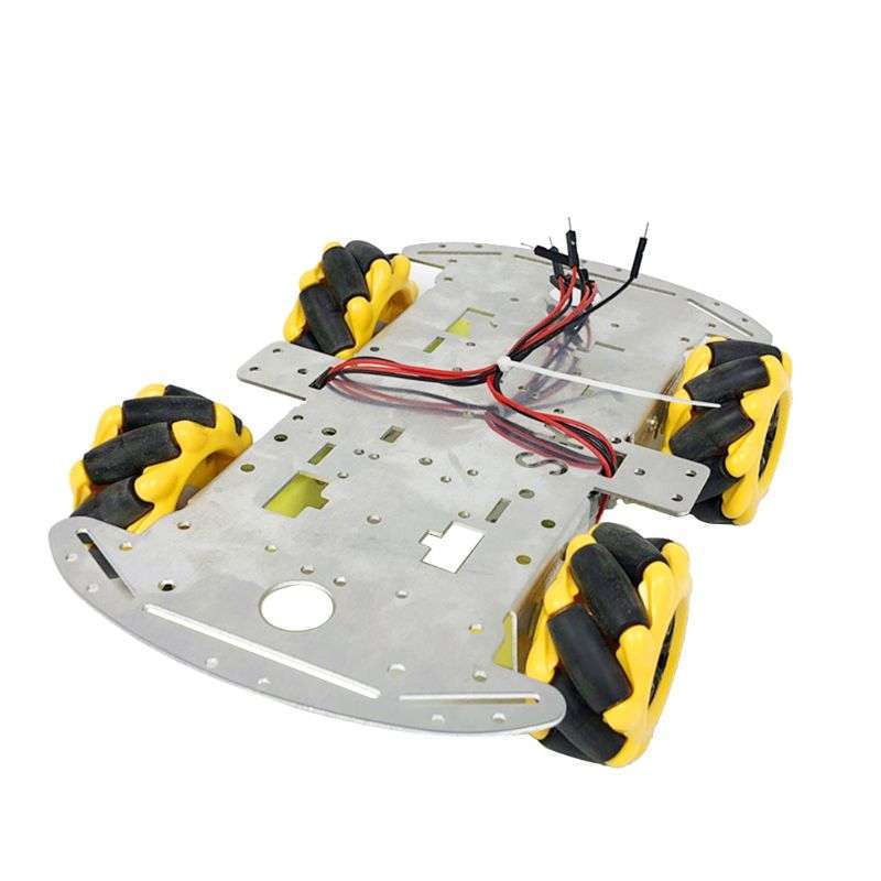 2020 Popular New Aluminum Alloy Omnidirectional Wheel Trolley Smart Robot Car Chassis Metal TT Motor Kits DIY Accessories 2020 Popular New Aluminum Alloy Omnidirectional Wheel Trolley Smart Robot Car Chassis Metal TT Motor Kits DIY Accessories