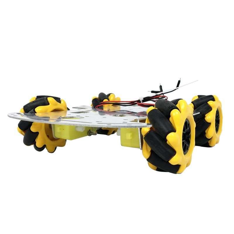 2020 Popular New Aluminum Alloy Omnidirectional Wheel Trolley Smart Robot Car Chassis Metal TT Motor Kits DIY Accessories 2020 Popular New Aluminum Alloy Omnidirectional Wheel Trolley Smart Robot Car Chassis Metal TT Motor Kits DIY Accessories