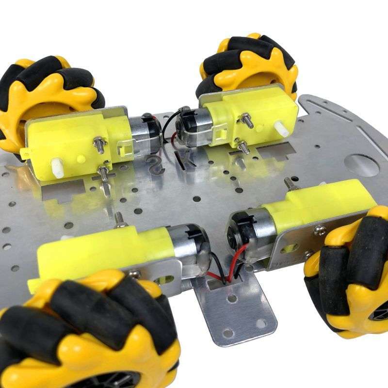 2020 Popular New Aluminum Alloy Omnidirectional Wheel Trolley Smart Robot Car Chassis Metal TT Motor Kits DIY Accessories 2020 Popular New Aluminum Alloy Omnidirectional Wheel Trolley Smart Robot Car Chassis Metal TT Motor Kits DIY Accessories