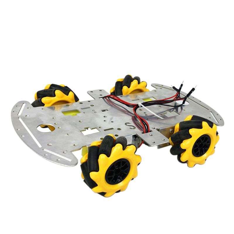 2020 Popular New Aluminum Alloy Omnidirectional Wheel Trolley Smart Robot Car Chassis Metal TT Motor Kits DIY Accessories 2020 Popular New Aluminum Alloy Omnidirectional Wheel Trolley Smart Robot Car Chassis Metal TT Motor Kits DIY Accessories