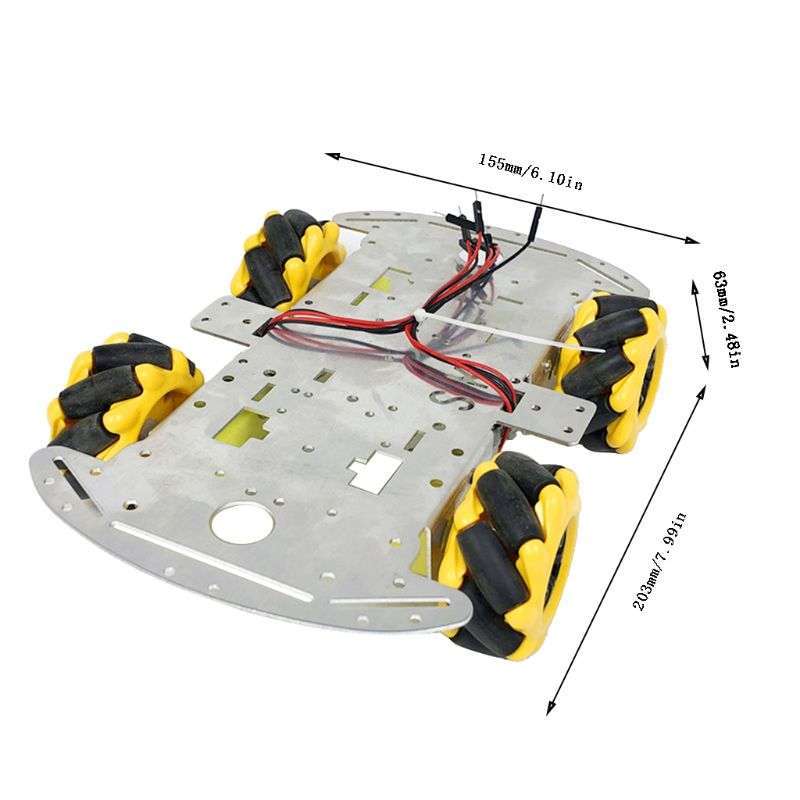 2020 Popular New Aluminum Alloy Omnidirectional Wheel Trolley Smart Robot Car Chassis Metal TT Motor Kits DIY Accessories 2020 Popular New Aluminum Alloy Omnidirectional Wheel Trolley Smart Robot Car Chassis Metal TT Motor Kits DIY Accessories