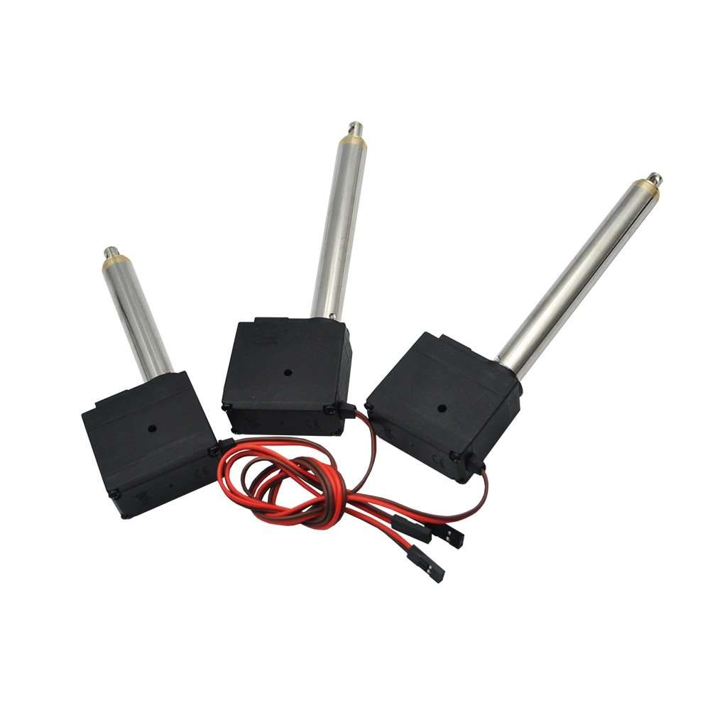 3 PCS DIY Upgrade Arm Driving Servo Part For HUINA 592 RC Crawler Car 22CH 1:14 1592 RC Alloy Excavator Metal Cylinder Part