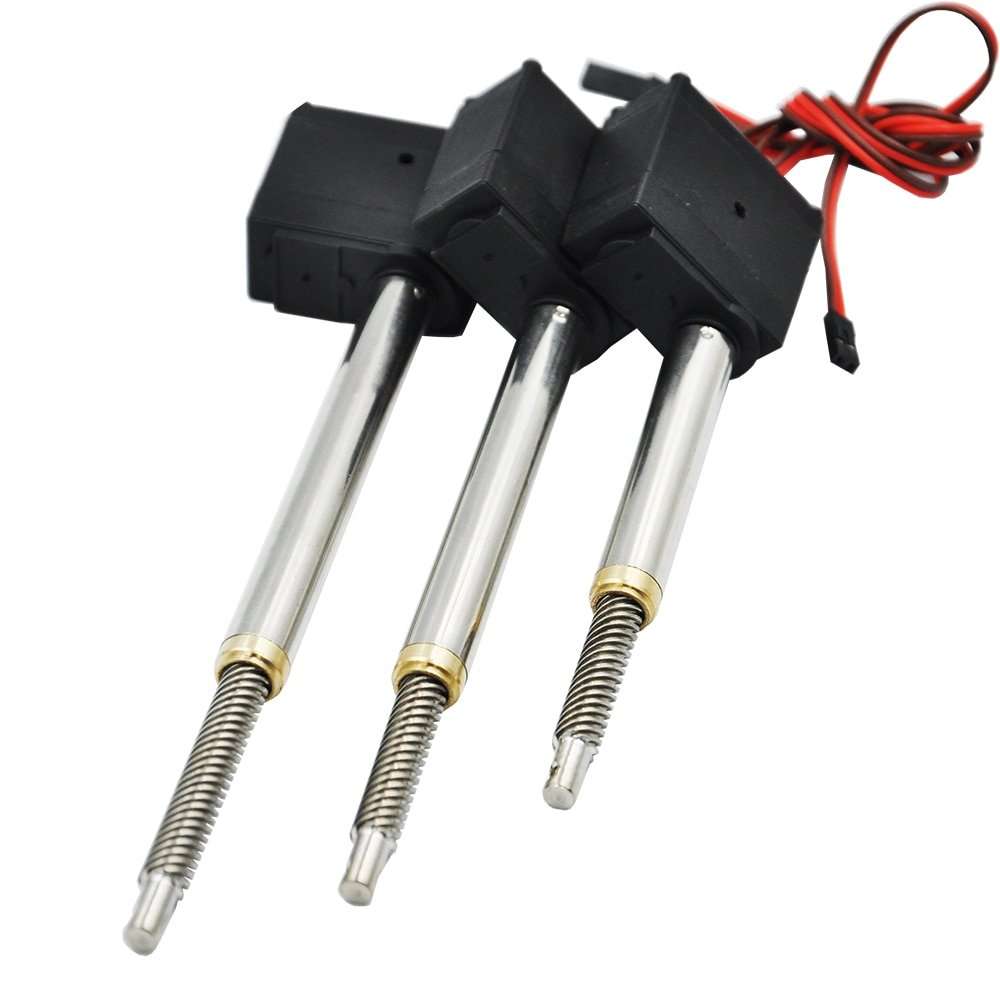 3 PCS DIY Upgrade Arm Driving Servo Part For HUINA 592 RC Crawler Car 22CH 1:14 1592 RC Alloy Excavator Metal Cylinder Part