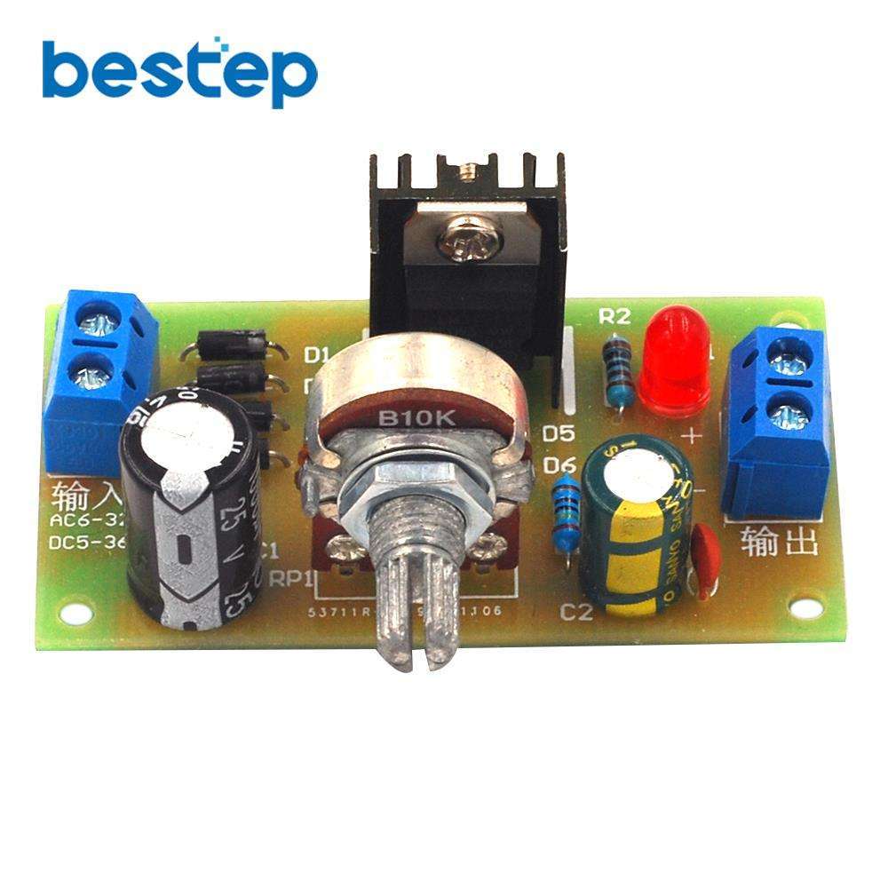 LM317 Adjustable Power Supply Kit Continuous Adjustable DC Power Supply DIY Teaching Training Parts LM317 Adjustable Power Supply Kit Continuous Adjustable DC Power Supply DIY Teaching Training Parts