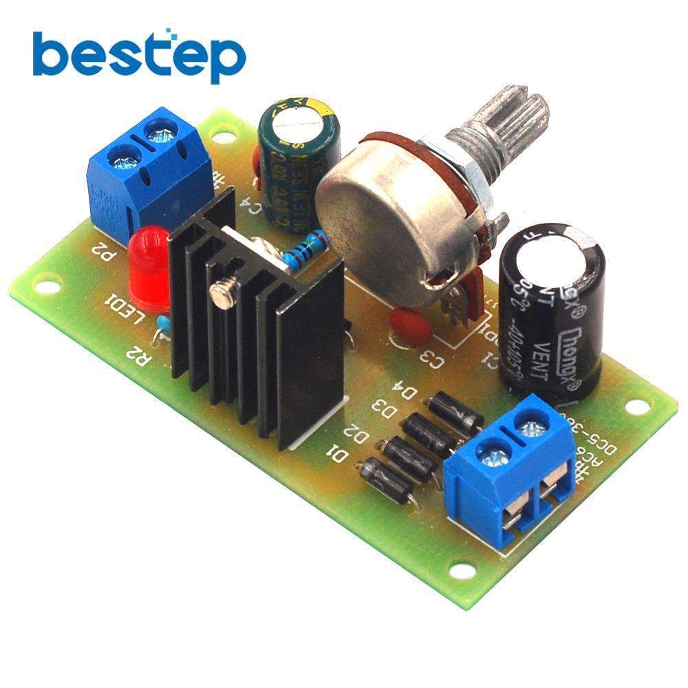 LM317 Adjustable Power Supply Kit Continuous Adjustable DC Power Supply DIY Teaching Training Parts LM317 Adjustable Power Supply Kit Continuous Adjustable DC Power Supply DIY Teaching Training Parts
