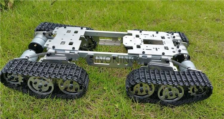 CNC Metal Robot ATV Track Tank Chassis suspension obstacle crossing Crawler SN1300