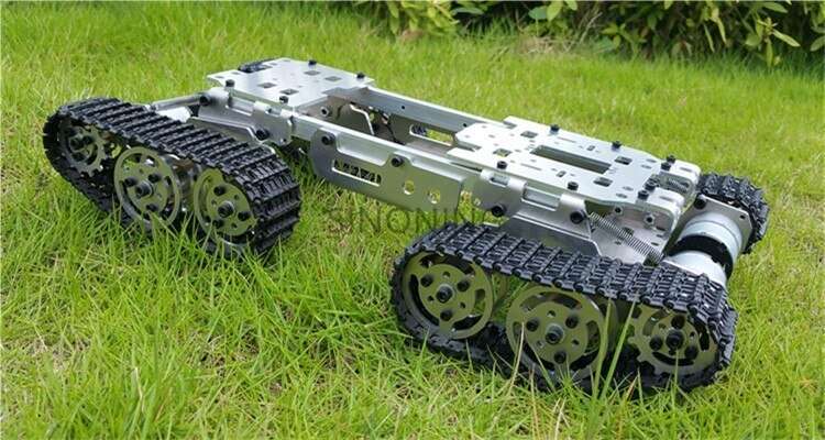 CNC Metal Robot ATV Track Tank Chassis suspension obstacle crossing Crawler SN1300