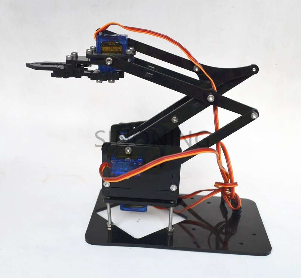 Acrylic Mechanics Handle Robot 4 DOF arm arduino Created Learning Kit
