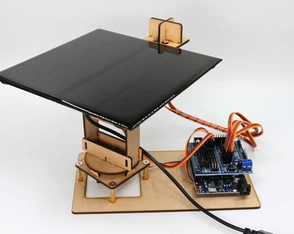 Arduino Program Smart Solar Tracker Can Be Used For Mobile Phone Charging Maker Power Generation Project DIY STEM Toy Parts