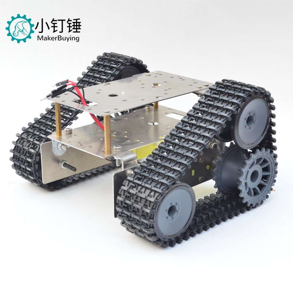 Stainless steel double-deck off-road SUV super-economic tank chassis intelligent car crawler robot for arduino