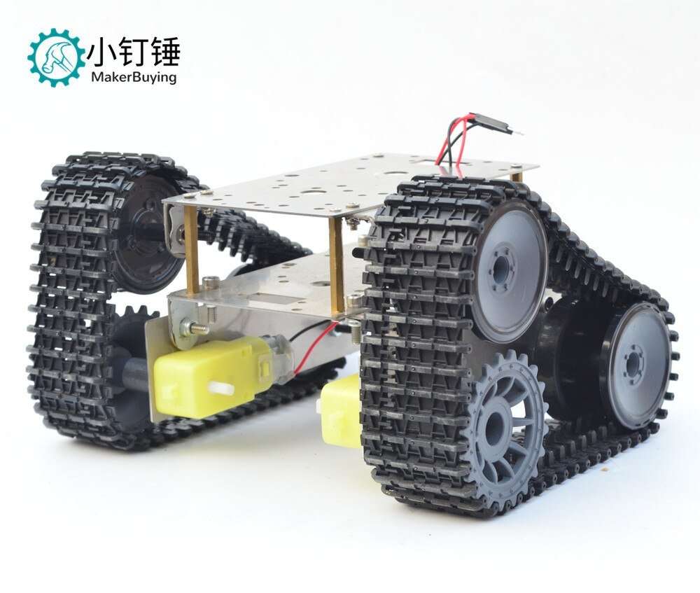 Stainless steel double-deck off-road SUV super-economic tank chassis intelligent car crawler robot for arduino