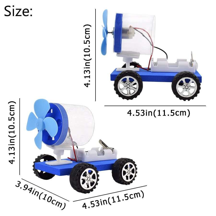 Electric DIY Air Powered Car Model Kit Science Toys for Kids Creative