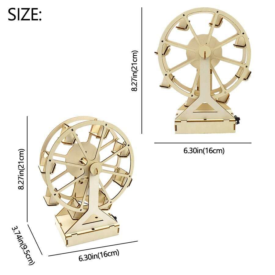 DIY Electronic Kit Ferris Wheel Assembly Model STEM Toys for Children Educational Science Experiment Kit Physics Toys Kids Gifts