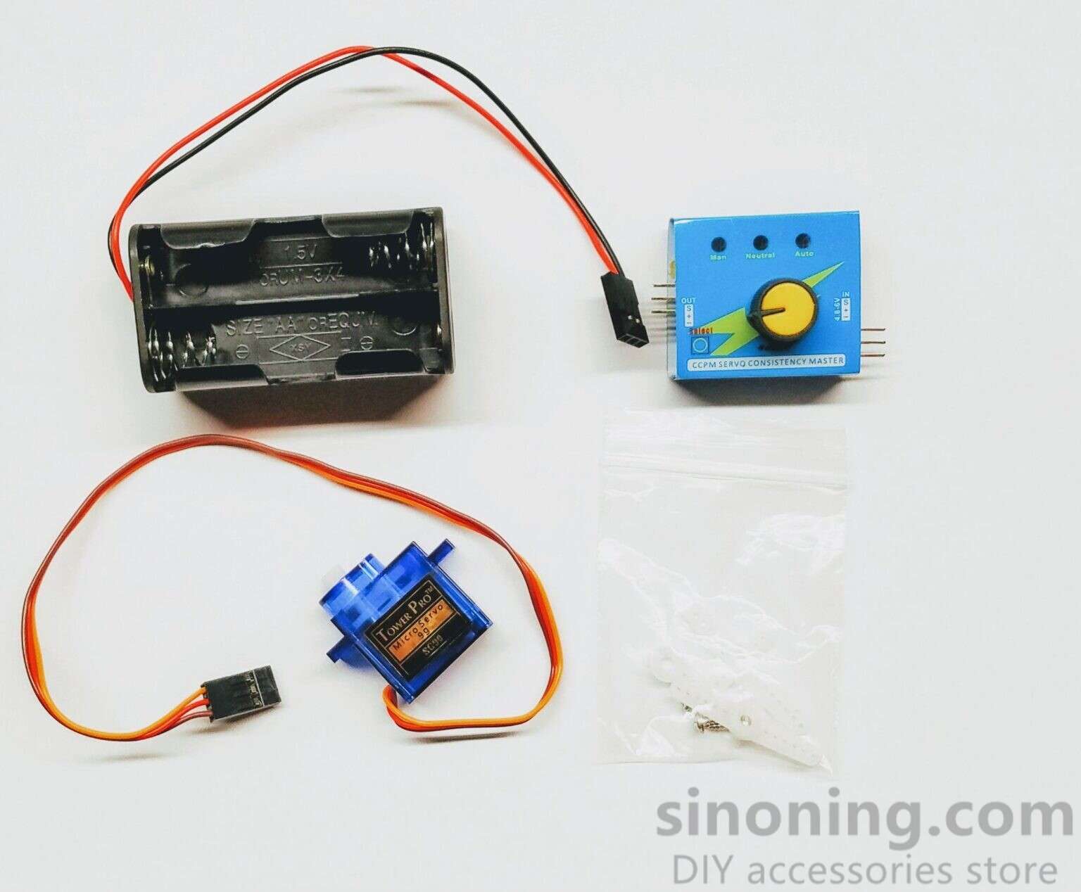 Servo Tester Kit Single Servo Motor With Battery Holder And Servo