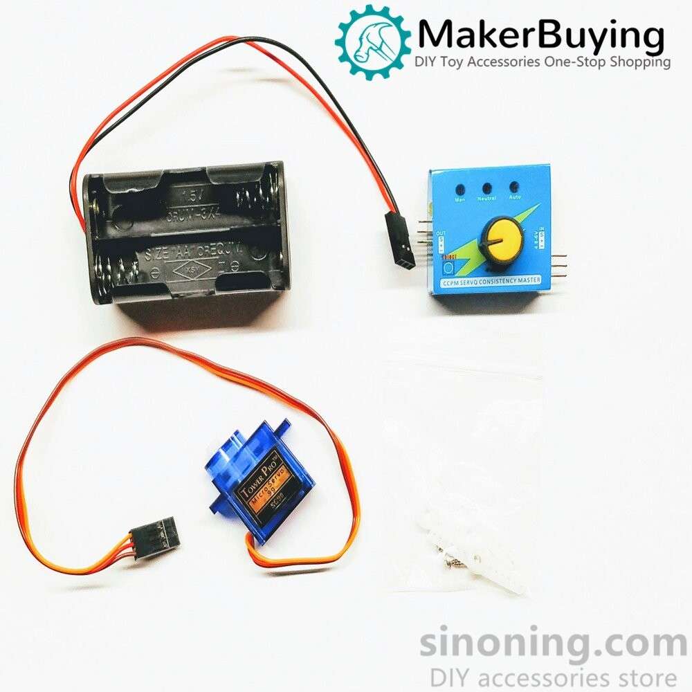 Servo control simple set with battery box SINONING Electronics DIY
