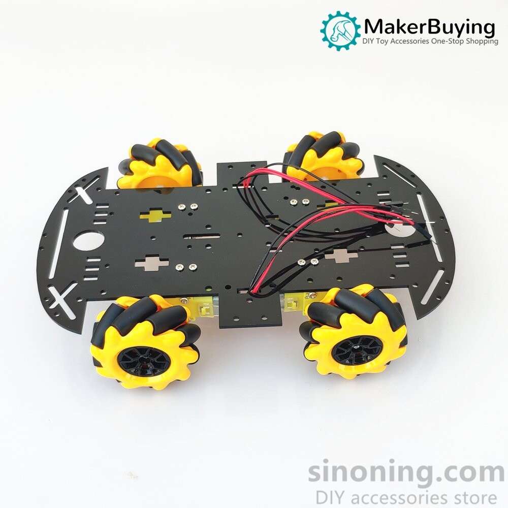 DIY Car Robot Kit - Chassis, 4 x Motor, 4 x Wheels and other Accessories  Robot Spare Parts