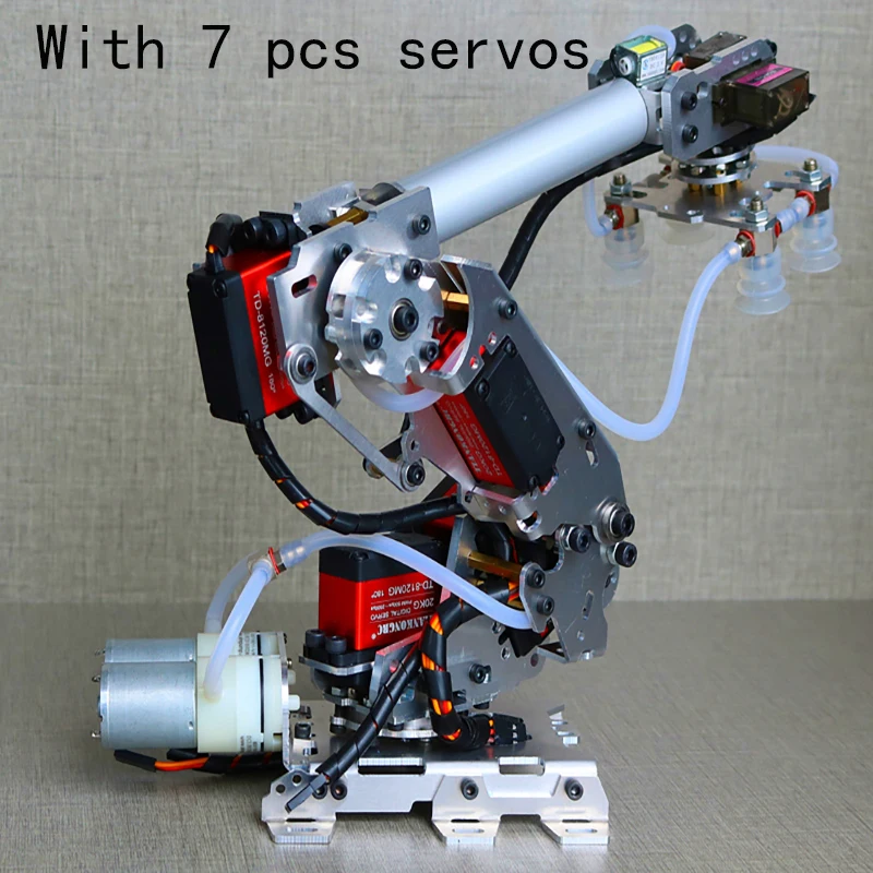 7 Dof Manipulator Robot Arm with Large Suction Air Pump for Arduino ...